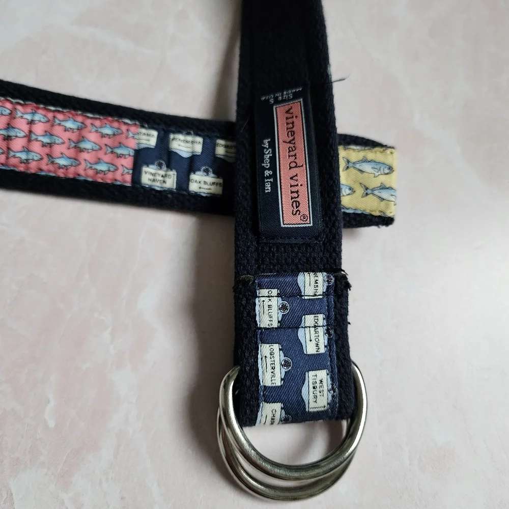 VINEYARD‎ VINES patchwork preppy belt junior's small